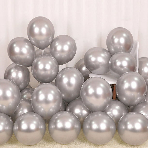 Details about   10 12" chrome metallic balloons birthday party decorations hellium